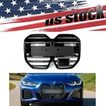 For 2022 23 2024 Bmw I4 G26 Gloss Black Abs Dual Line Front Kidney Grille. Fixed Price $159.19.