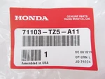 Genuine Oem Honda Acura 71103-TZ5-A11 Front Bumper Grille Middle 2017-2020 Mdx. Fixed Price $108.80.