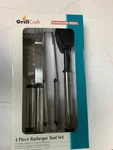 Grillcraft Barbeque Utensils Set - 4 Pcs Bbq Tools, Stainless Steel. Fixed Price $24.99.