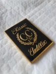 New Cadillac Black And Gold Hood Cap Grille Metal Emblem E&g Classics. Fixed Price $100.00.