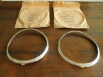 1941 Plymouth Deluxe Headlight Rings Nos 863784 Mopar Headlamp Bezel. Fixed Price $169.95.