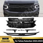 For 2021-2024 Chevrolet Tahoe/suburban Gloss Black Front Upper Grille Trim. Fixed Price $320.14.