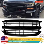 For 2016-17 2018 Chevrolet Silverado 1500 Z71 Front Upper Grille Black 23383604. Fixed Price $139.95.