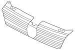 Genuine Volkswagen Center Grille 2GJ-853-651-AF-ZLL. Fixed Price $536.66.