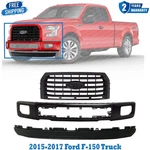 Bumper Face Bar Primed Steel &grille Assembly Kit 2015-2017 Ford F-150 Truck. Fixed Price $531.99.