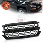 Fit 2016-2018 Chevrolet Silverado 1500 Front Upper Bumper Grille Black 84046156. Fixed Price $107.00.
