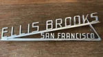 Vintage Original Stock - Ellis Brooks Chevrolet San Francisco Car Emblem Decal. Fixed Price $50.00.