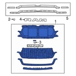 For Ram 1500 2025 68668833AA Front Upper Grille. Fixed Price $744.96.