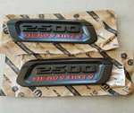 New 2019-2026 Dodge Ram 2500 Heavy Duty Black Hood Inserts Nameplates, Oem. Fixed Price $119.95.