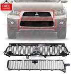 New Front Bumper Upper Lower Grille Set Of Fits 2010-2013 Mitsubishi Outlander. Fixed Price $260.10.