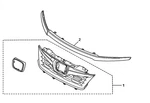 Genuine Honda Grille Front 08F21-TG7-100. Fixed Price $222.41.
