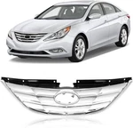 New Replacement Front For 2011-2013 Hyundai Sonata Grille Assembly Chrome. Fixed Price $92.52.