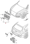 Genuine Audi Q5 83B 8RB Radiator Grille 8R0853651A1QP. Fixed Price $414.00.