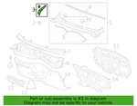 New Gm Oem Right Front Cowl Extension Chevrolet Equinox 84227073. Fixed Price $15.75.