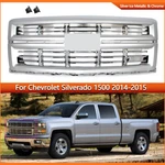 Z71 Style Front Grille Fits 2014-15 Chevrolet Silverado 1500 Ice Metallic. Fixed Price $187.28.