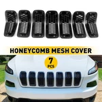 Fits 2014-2018 Jeep Cherokee Front Grille Black Trim Insert Hood Honeycomb Mesh. Fixed Price $41.79.