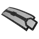 Fits 2017-2019 Ford F-250/F-350 Upper Stainless Black Mesh Rivet Grille Insert. Fixed Price $209.99.
