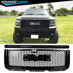 Fits 07-13 Gmc Sierra 1500 Denali Gloss Black Front Upper Grille + Hood Molding. Fixed Price $147.99.