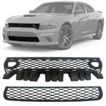 2PCS Upper Lower Grille W/o Camera Hole For 15-23 Dodge Charger Scat Pack. Fixed Price $60.79.