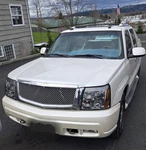 Fit 2002-2006 Cadillac Escalade Chrome Mesh Front Upper Bumper Hood Grille. Fixed Price $80.00.