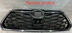 2020 2021 Toyota Highlander Grille W/o Emblem/camera W/camera Hole. Fixed Price $118.00.