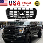 Fits Ford F-150 F150 2021-2023 Lariat Agate Black Painted Front Bumper Grille Us. Fixed Price $188.94.