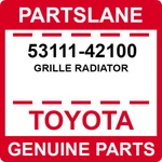 53111-42100 Toyota Oem Genuine Grille Radiator. Fixed Price $108.46.