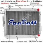 4ROW Aluminum Radiator For 1980-1990 Toyota Land Cruiser HJ60 85-90 HJ61 4.0L. Fixed Price $199.00.