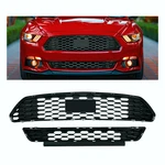 Front Bumper Upper & Lower Mesh Grille Fit 2015 2016 2017 Ford Mustang. Fixed Price $64.68.