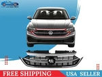 For 2022 2023 2024 Vw Volkswagen Jetta Front Bumper Black Grille W/ Chrome Trim. Fixed Price $124.37.