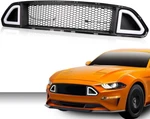 Front Upper Mesh Grille W/ Drl Led Light Fit 2015 2016 2017 Ford Mustang. Fixed Price $50.81.