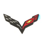 Oem Front Bumper Grille Carbon Flash Cross Flags Emblem 14-19 Corvette 23183715. Fixed Price $81.43.