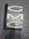 Vintage "gmc" Grill Emblem Letters 2385872 2385873 2385874 Original Metal. Fixed Price $100.00.