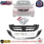 Front Grille With 'h' Emblem Set For 2013-2015 Honda Accord Sedan 7PC New. Fixed Price $102.65.