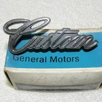 Nos 1968 Buick Skylark Custom Lh/rh Rear Quarter Panel Name Plate (emblem). Fixed Price $49.00.