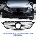 Chrome Black Upper Grille For Mercedes Benz W205 2019-2021 Without 360 Camera. Fixed Price $61.85.