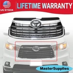 Fits 2014 2015 2016 Toyota Highlander Front Bumper Radiator Grille Chrome. Fixed Price $108.99.