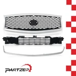 New Front Bumper Grille W/ Chrome Molding Trim 3PCS For 2015-2019 Infiniti Q70. Fixed Price $264.89.