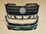 2PC Set 2005-2010 Jetta Front Bumper Upper Grille Chrome Molding Trim New Pair. Fixed Price $159.20.