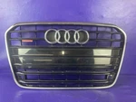 12-15 Audi A6 Quattro Upper Front Grille Assembly Sensor Holes Black Chrome Oem. Fixed Price $359.99.