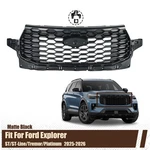 Ford Explorer 2025-2026 Front Bumper Upper Grille Matte Black Mesh Style. Fixed Price $459.99.