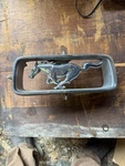 Vintage Oem 1967 Ford Mustang Grill Emblem Pony Horse Corral Chrome. Fixed Price $39.99.