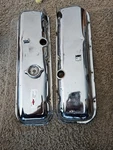 Original Gm 396 427 Big Block Chevy Chrome Dripper Valve Covers. Fixed Price $225.00.