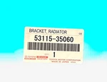 2020-2024 Toyota 4RUNNER Grille Bracket Radiator Oem 53115-35060 Genuine New. Fixed Price $69.99.