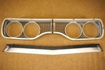 1970 Roadrunner Headlight Bezels & Lower Grill 426 Hemi 440 Six Pack Satellite. Fixed Price $199.99.