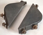 1964 Ford Galaxie Radiator Grille Bracket Supports, Left & Right With Hardware. Fixed Price $25.00.