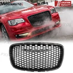 Fits 2015-2019 Chrysler 300C Black Srt Style Front Upper Hood Grille. Fixed Price $85.00.