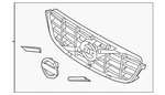 Genuine Volvo Grille Assembly 31290999. Fixed Price $463.02.