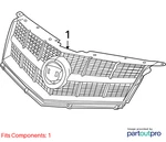2011 Cadillac Srx Front Upper Grille Assembly Used Oem 20929728. Fixed Price $239.99.