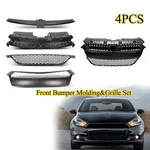 Fits Dodge Dart 13-16 Front Grille&bumper Molding Trim 4PCS 68081409AA. Fixed Price $120.98.